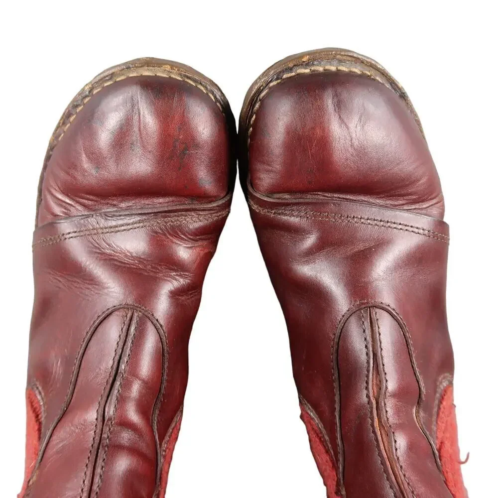 El Naturalista Shoes Womens 40 Boots Leather Knit Pull On Comfort N097 Yggdrasil